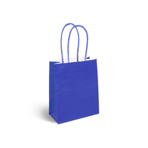 Picture of PARTY BAGS ROYAL BLUE 12X15CM - 12 PACK